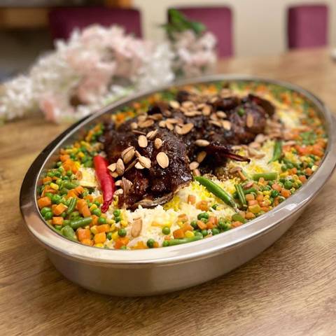Lamb Leg with Vegetables & Rice