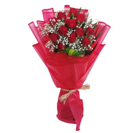 Fabulous Red Hand Bouquet