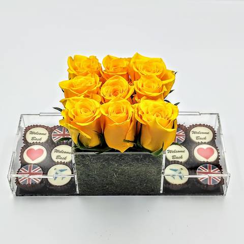 Chocolate Flower Box - 12 Pieces