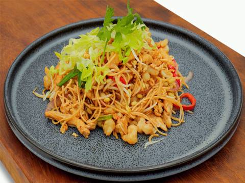 Fried Mixed Noodles Singaporean Style 
