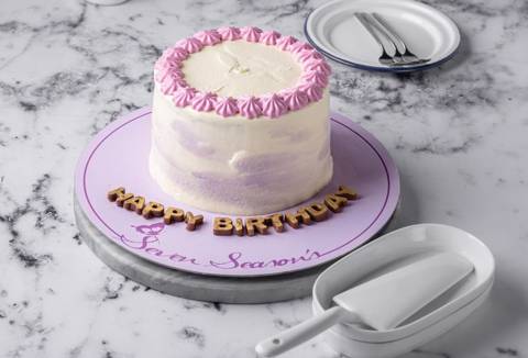 White Purple Cake