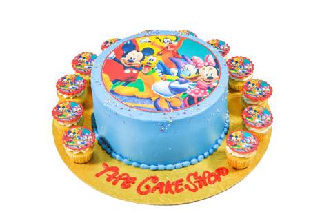 Mickey Mouse Cake & Cupcakes