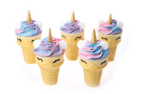 Unicorn Cone Cupcakes