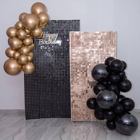 2 Sequins Panels with Balloons
