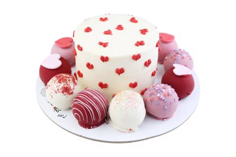 Heart Cake & Cake Bombs