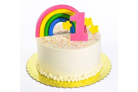 1st Girl Birthday Cake