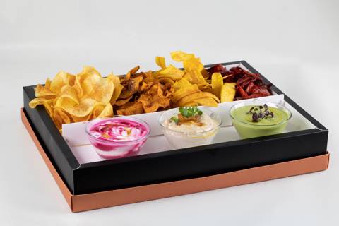 Homemade Chips & Dips Tray