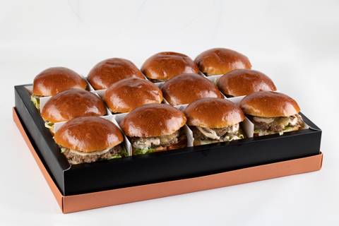 Mini Organic Burgers Tray