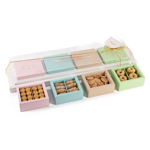 Tray with Four Boxes