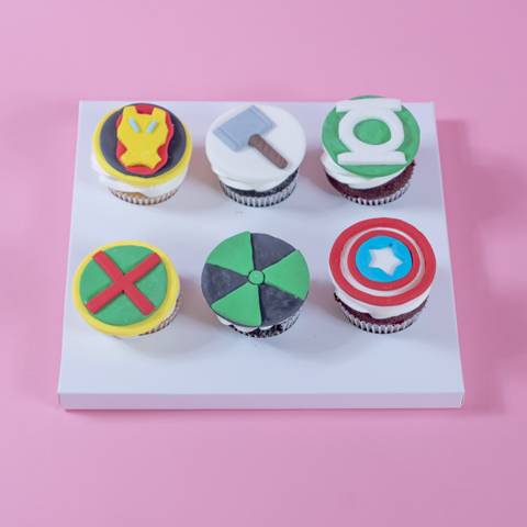 Avengers Party Cupcakes