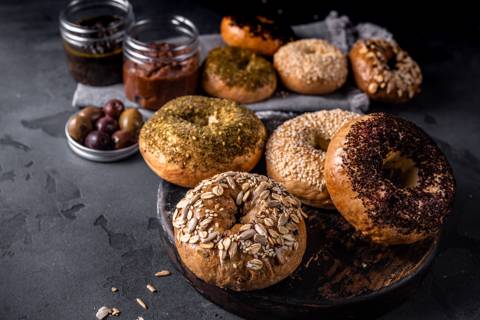 Selection Of Bagels