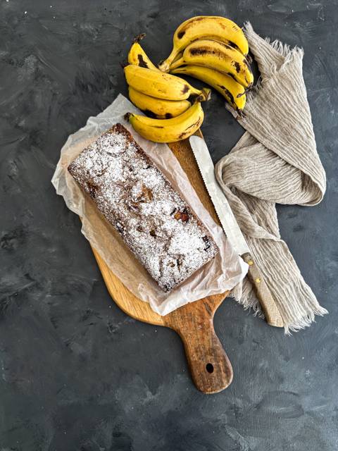 Banana Sourdough Loaf Cake