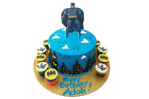 Batman Cake & Cupcakes