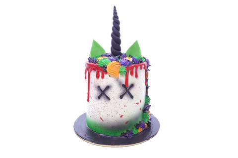 Battered Unicorn Cake