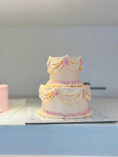 Beige Wedding Cake