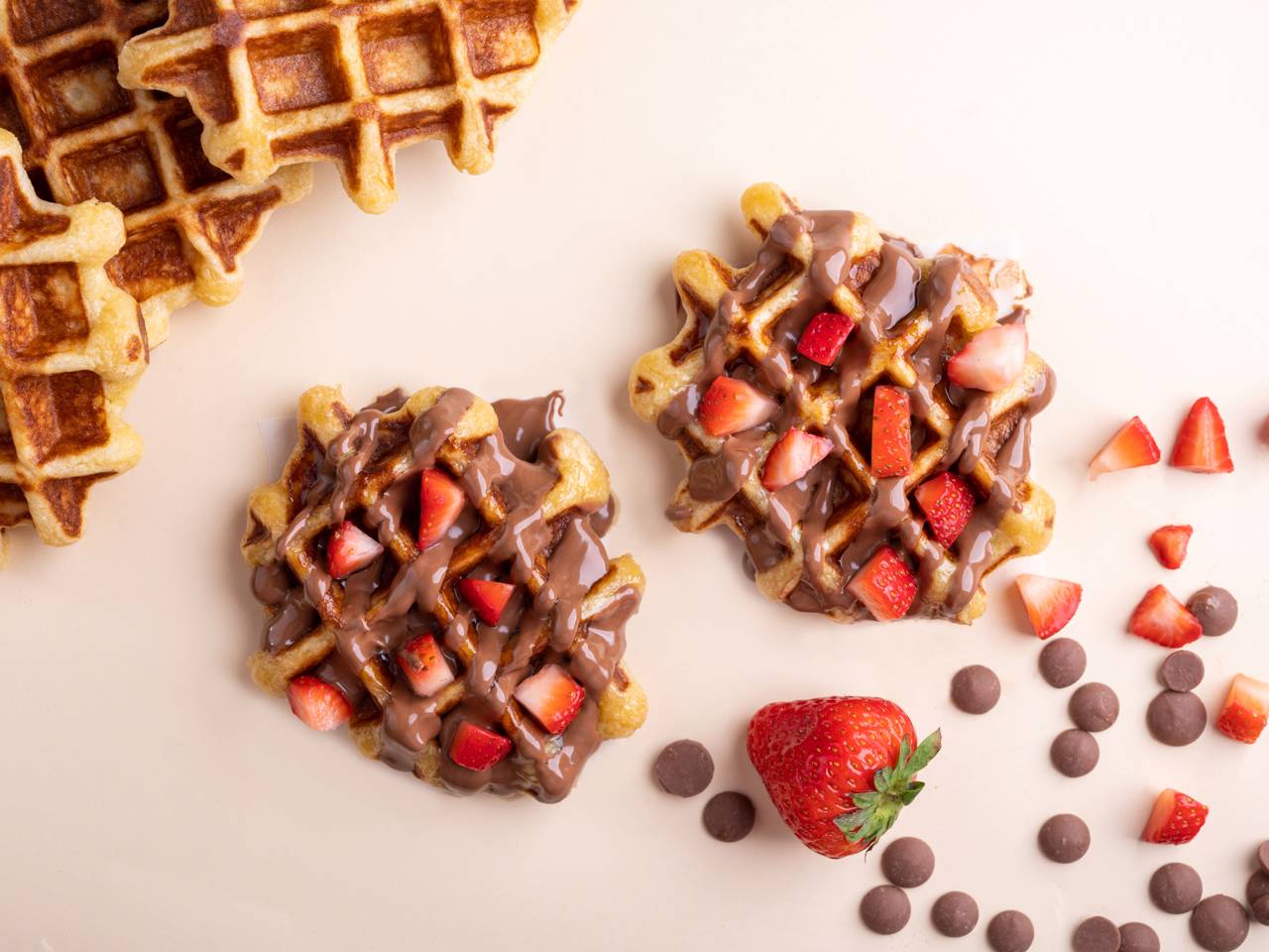 Belgian Chocolate Strawberry Waffle