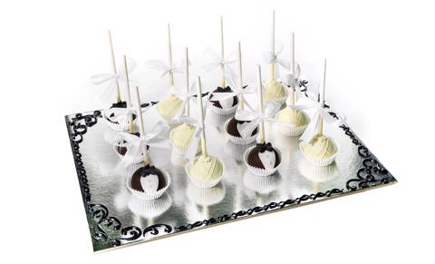 Bride & Groom Cake Pops 