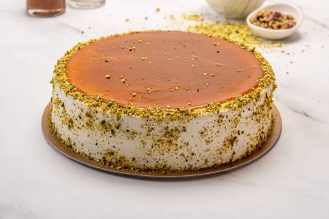 Caramel Pistachio Cake