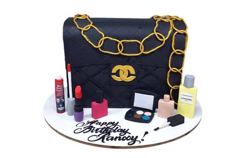 Channel Bag & Makeup Cake