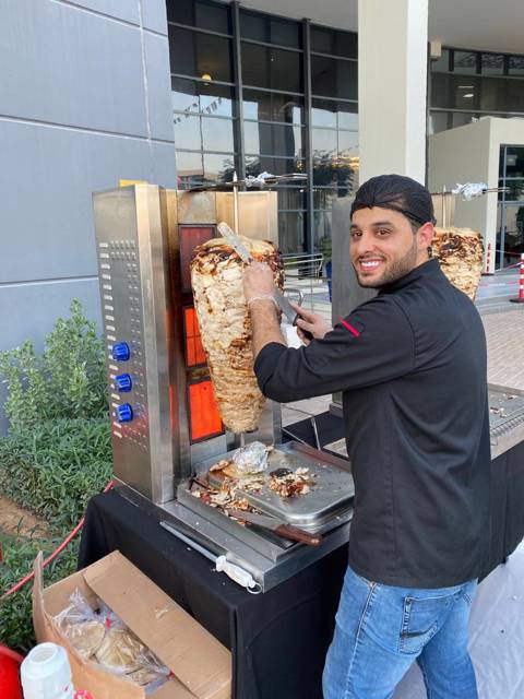 Chicken Shawarma Station for 20 Persons
