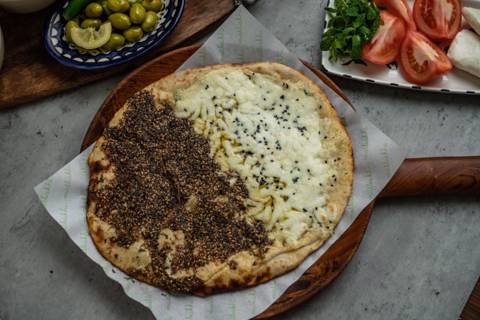 Cheese with Zaatar Manousheh