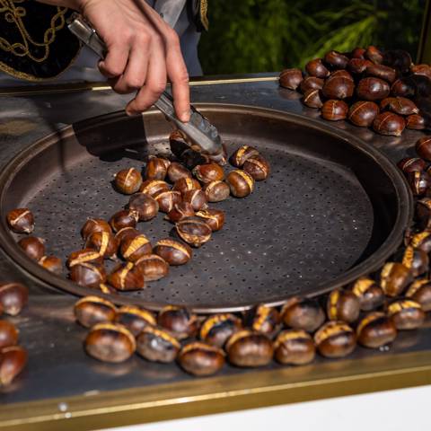 Chestnut Cart for 50 Persons