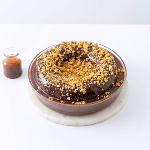 Chocolate Rahash Cake in Pyrex