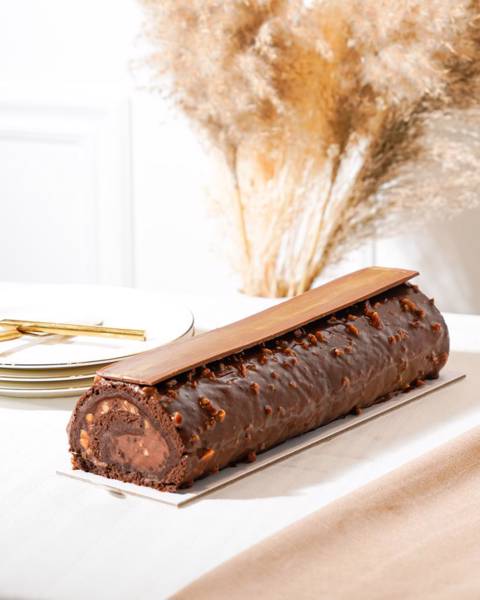 Chocolate Hazelnut Swiss Roll