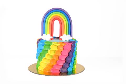 Clouds & Rainbow Cake
