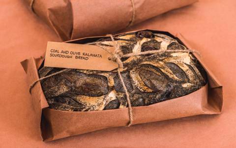 Coal & Kalamata Olive Sourdough Bread