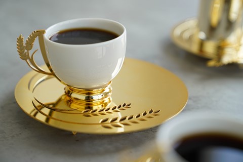 Gold Leaf Coffee Set