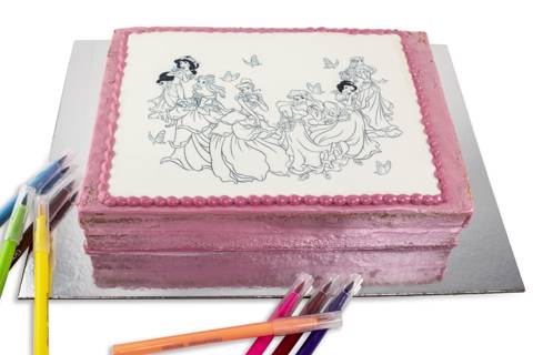 Color Me Princesses Cake