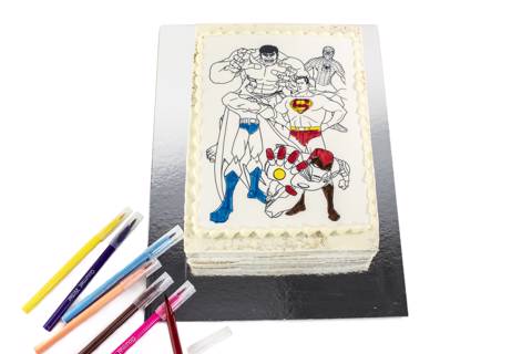Color Me Hero's Cake