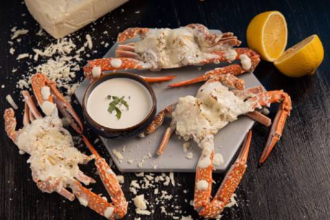 Grilled Crab with Butter