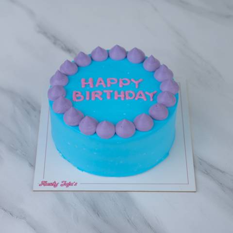 Creamy Blue I Cake