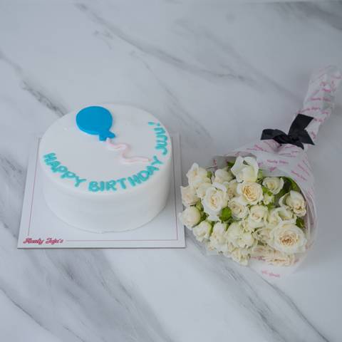 Creamy Blue IIV Cake