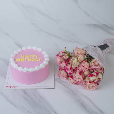 Creamy Pink Cake