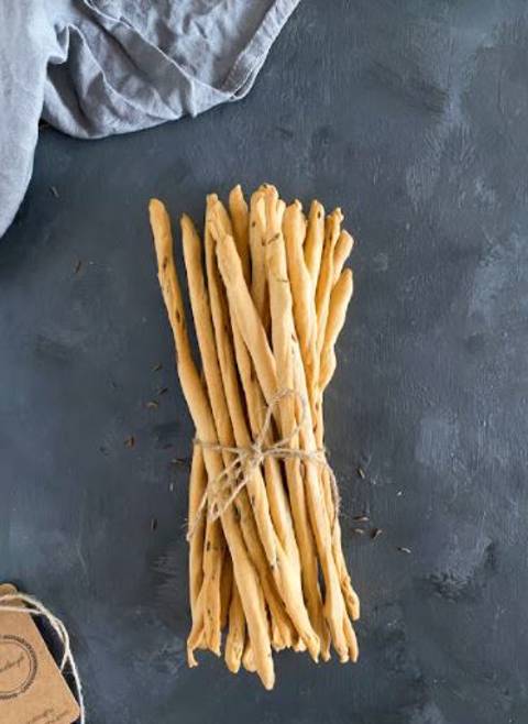 Crispy Breadsticks with Caraway