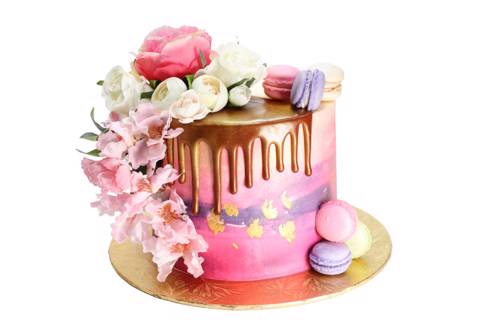 Drip Flower Cake