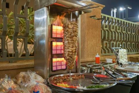 Beef Shawarma Station for 15 Persons