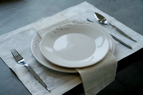 White Porcelain Tableware & Cutlery
