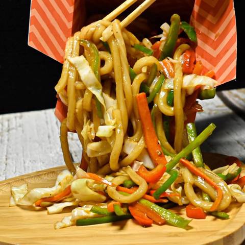 Vegetable Udon Noodles