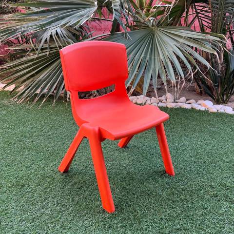 Kids Chair - Orange Thin