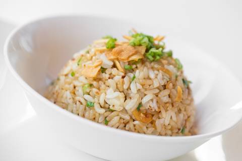 أرز مقلي بالثوم