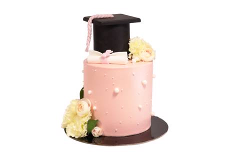 Graduation Flowers Cake