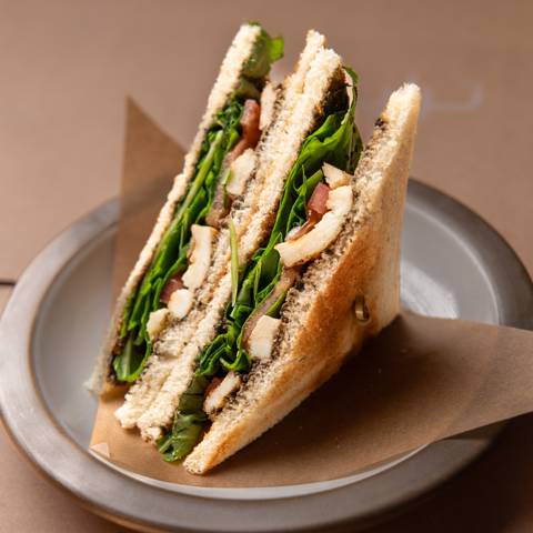 Halloumi Club Sandwich
