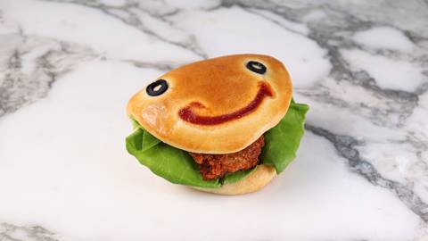 Happy Face Japanese Burger