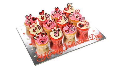 كب كيك القلوب