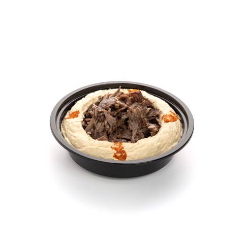 Hummus with Meat Shawarma