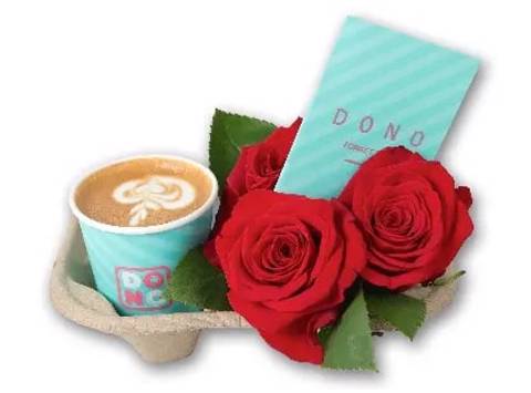 Hot Latte with Flower